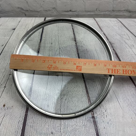 Calphalon Glass Replacement 9-1/2” Inside Rim, 10 1/4 “ Outside Rim Lid Only. - Picture 6 of 9